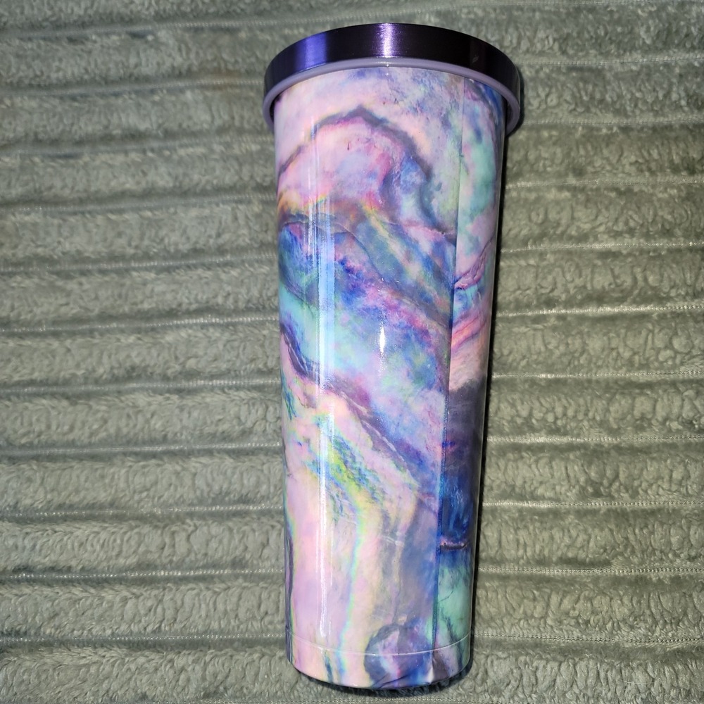 MANNA CHILLY TUMBLER 24oz DOUBLE WALLED‎ TYE DYE MUTED NO STRAW
